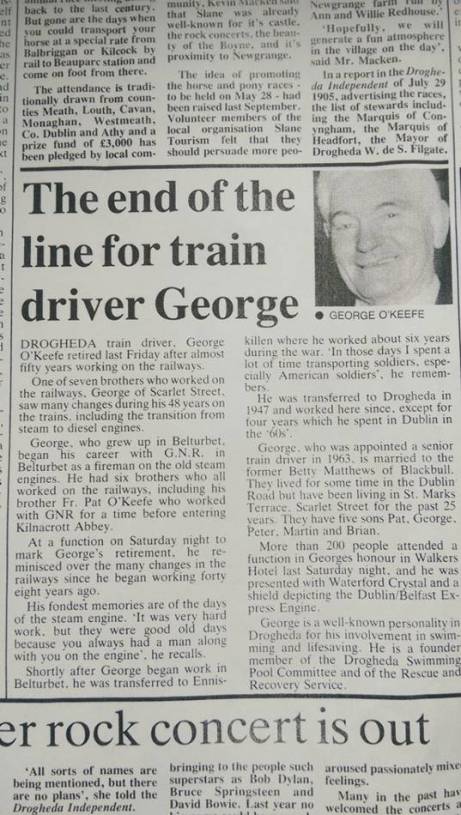 George O'Keefe Train Driver